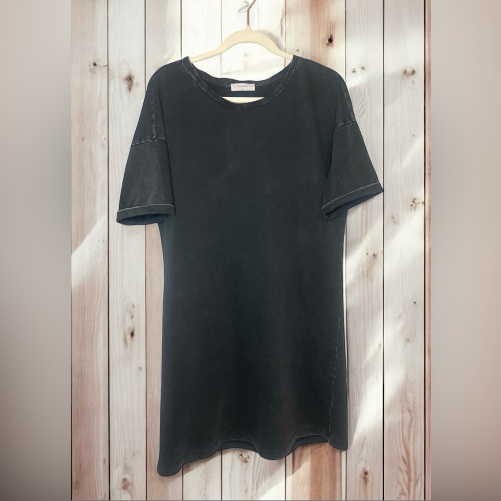 Elodie Faded Navy T-Shirt Dress